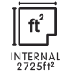Internal 2725ft2
